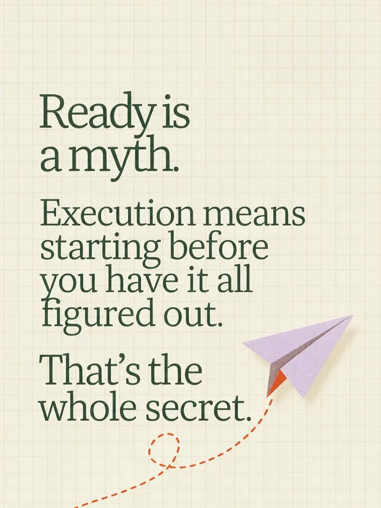 Carousel slide 4 from a Postbae example about entrepreneurs executing ideas