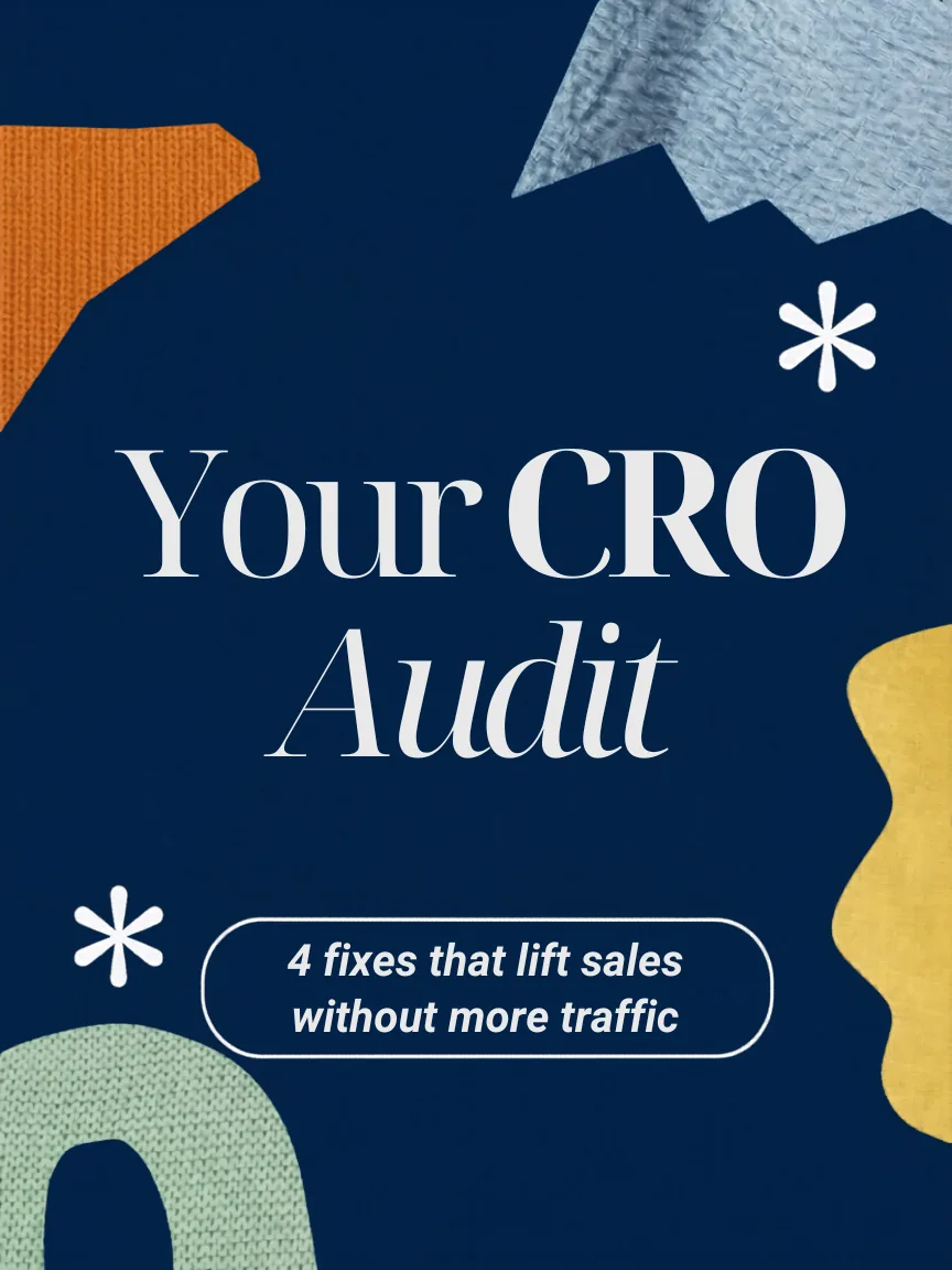 Carousel slide 1 from a Postbae example about a CRO audit