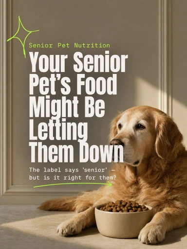Senior pet nutrition example post reading your senior pet's food might be letting them down
